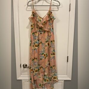 Global Village Floral Ruffle Dress